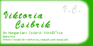 viktoria csibrik business card